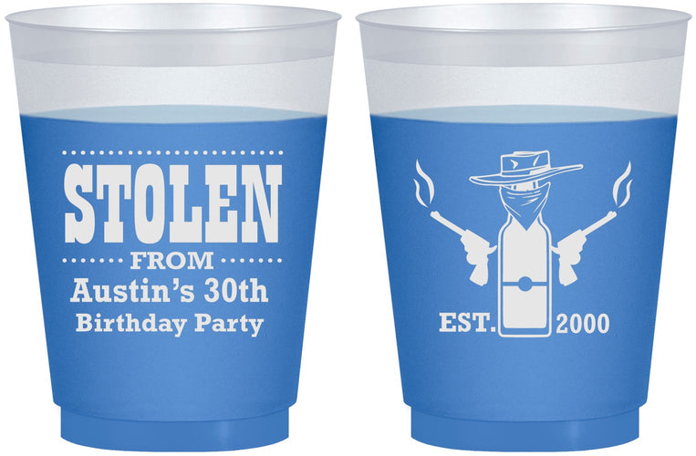 Custom Birthday 16 oz Color Changing Frosted Cups - 30th | 20194