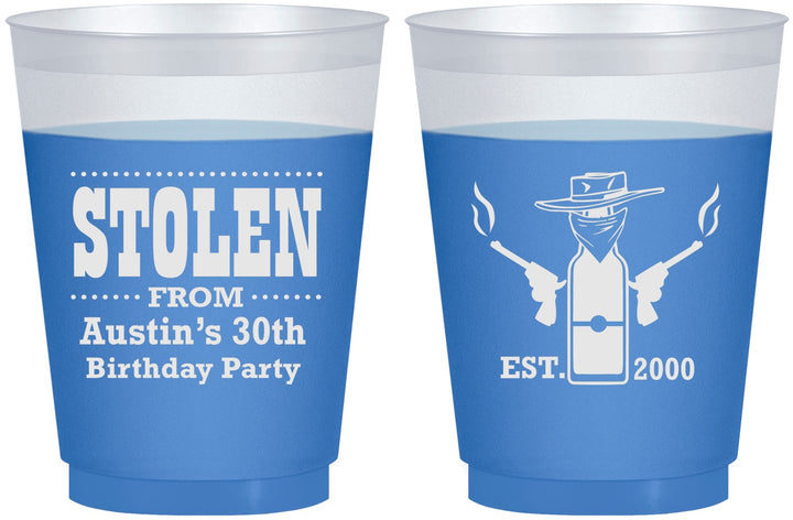 Custom Birthday 16 oz Color Changing Frosted Cups - 30th | 20194