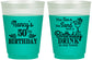 Custom Birthday 16 oz Color Changing Frosted Cups - 50th | 20203