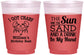 Custom Birthday 16 oz Color Changing Frosted Cups - Sun Sand Drink Hand | 20205