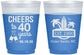 Custom Birthday 16 oz Color Changing Frosted Cups - 40th Beach | 20226