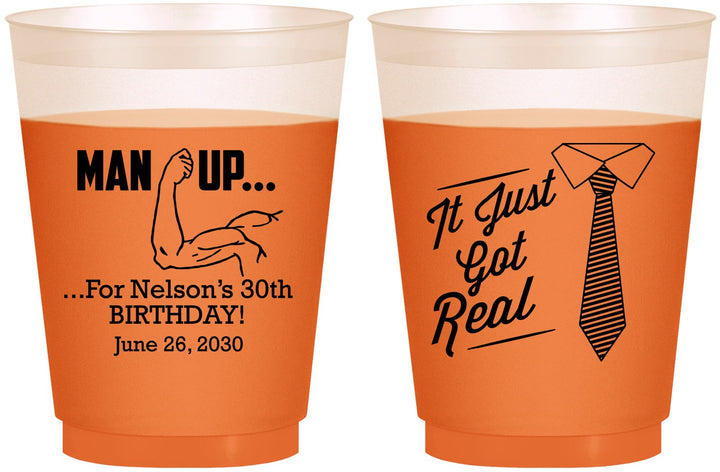 Custom Birthday 16 oz Color Changing Frosted Cups - 30th | 20234