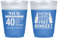 Custom Birthday 16 oz Color Changing Frosted Cups - 40th | 20249