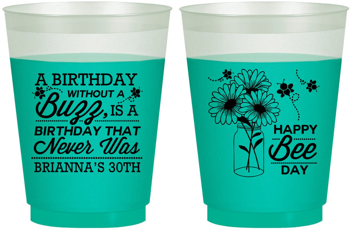 Custom Birthday 16 oz Color Changing Frosted Cups - 30th | 20255