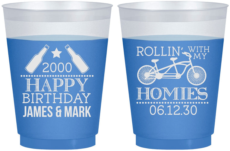 Custom Birthday 16 oz Color Changing Frosted Cups - 30th | 20259