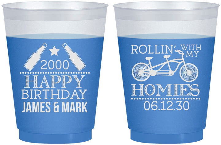 Custom Birthday 16 oz Color Changing Frosted Cups - 30th | 20259