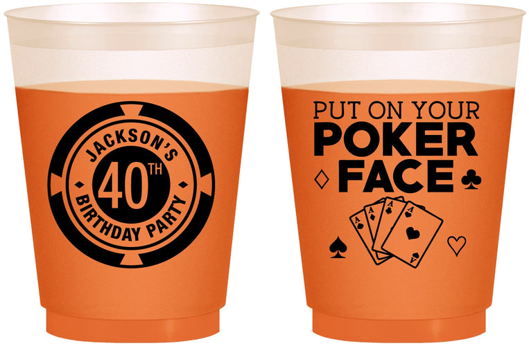 Custom Birthday 16 oz Color Changing Frosted Cups - 40th Las Vegas | 20261