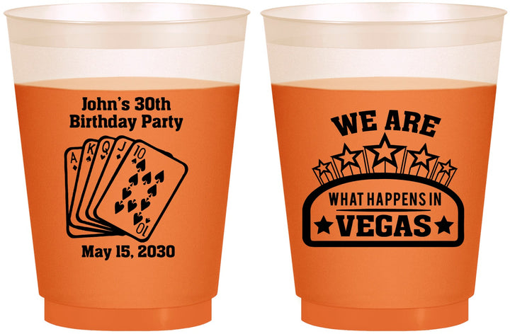 Custom Birthday 16 oz Color Changing Frosted Cups - 20th Las Vegas | 20263