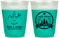 Custom Wedding 16 oz Color Changing Frosted Cups - The Hunt Is Over | 203