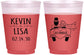Custom Wedding 16 oz Color Changing Frosted Cups - Just Married | 212