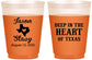 Custom Wedding 16 oz Color Changing Frosted Cups - Deep In The Heart Of Texas | 214