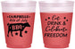 Custom 4th Of July 16 oz Color Changing Frosted Cups - Eat Drink Freedom | 220000