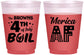 Custom 4th Of July 16 oz Color Changing Frosted Cups - Merica Af | 220014