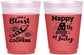 Custom 4th Of July 16 oz Color Changing Frosted Cups - Fireworks | 220046