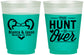 Custom Wedding 16 oz Color Changing Frosted Cups - The Hunt Is Over Duck | 227