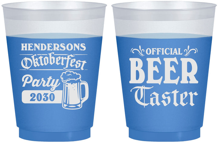 Custom Oktoberfest 16 oz Color Changing Frosted Cups - Beer Taster | 240000