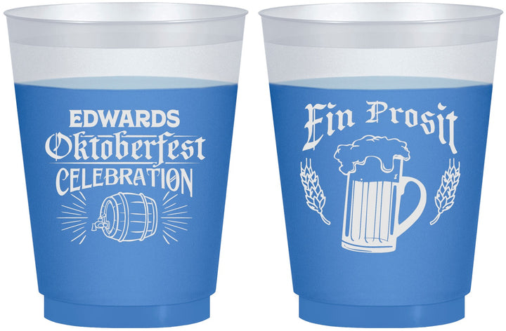 Custom Oktoberfest 16 oz Color Changing Frosted Cups - Ein Prosit | 240002