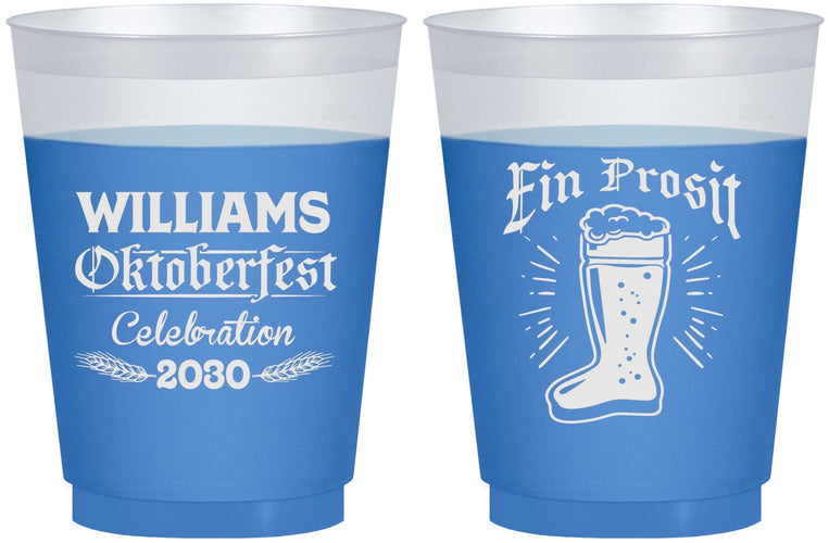 Custom Oktoberfest 16 oz Color Changing Frosted Cups - Ein Prosit | 240003