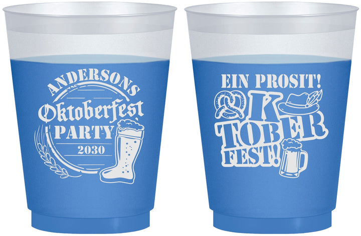 Custom Oktoberfest 16 oz Color Changing Frosted Cups - Ein Prosit | 240005