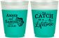Custom Wedding 16 oz Color Changing Frosted Cups - Catch Of A Lifetime Fish | 246