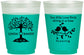 Custom Wedding 16 oz Color Changing Frosted Cups - Two Little Love Birds | 249
