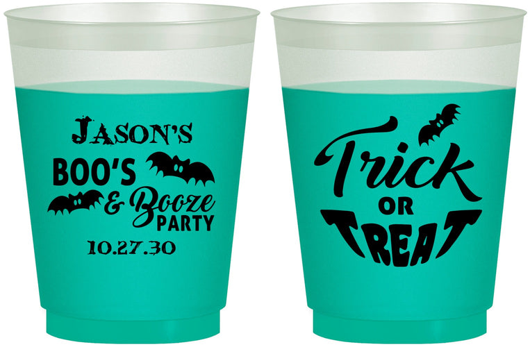 Custom Halloween 16 oz Color Changing Frosted Cups - Trick Or Treat | 250002