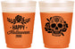 Custom Halloween 16 oz Color Changing Frosted Cups - Sugar Skull | 250020
