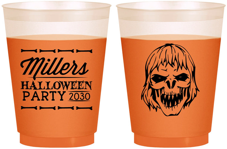 Custom Halloween 16 oz Color Changing Frosted Cups - Monster Zombie | 250024