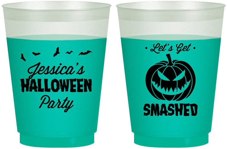Custom Halloween 16 oz Color Changing Frosted Cups - Pumpkin | 250030