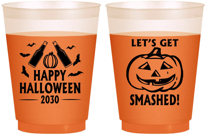 Custom Halloween 16 oz Color Changing Frosted Cups - Lets Get Smashed | 250036