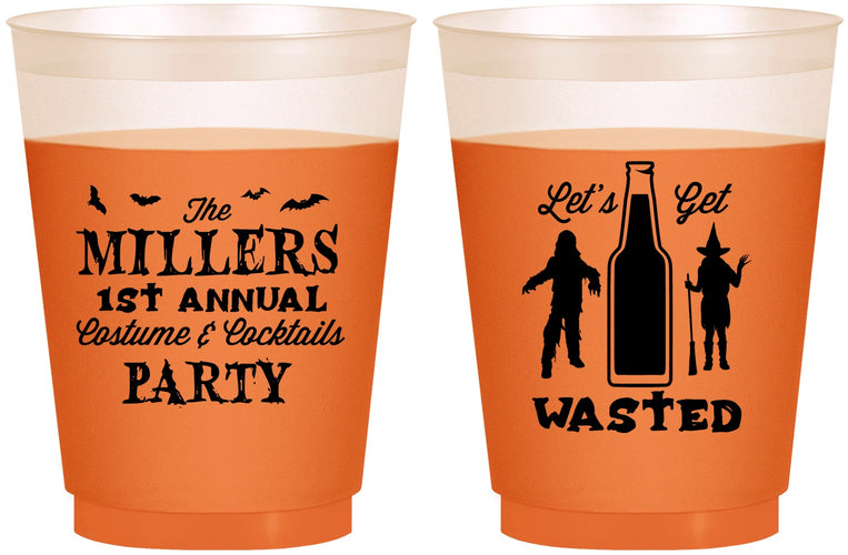 Custom Halloween 16 oz Color Changing Frosted Cups - Werewolf Witch | 250039