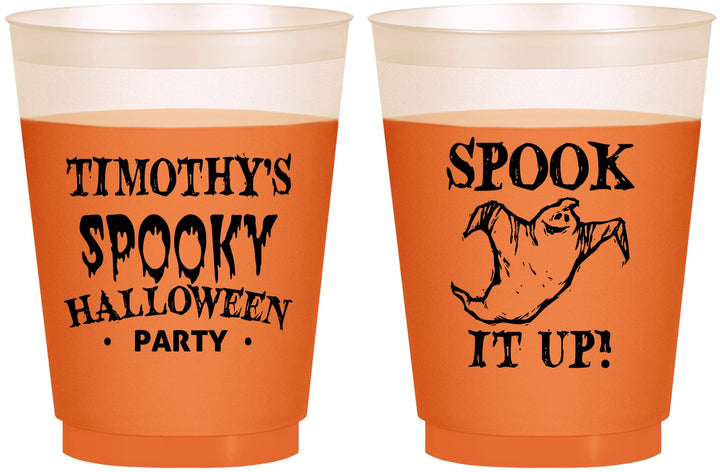 Custom Halloween 16 oz Color Changing Frosted Cups - Ghost | 250045
