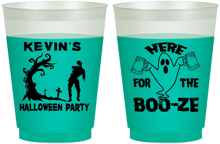 Custom Halloween 16 oz Color Changing Frosted Cups - Ghost | 250046