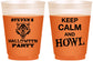 Custom Halloween 16 oz Color Changing Frosted Cups - Howl | 250069