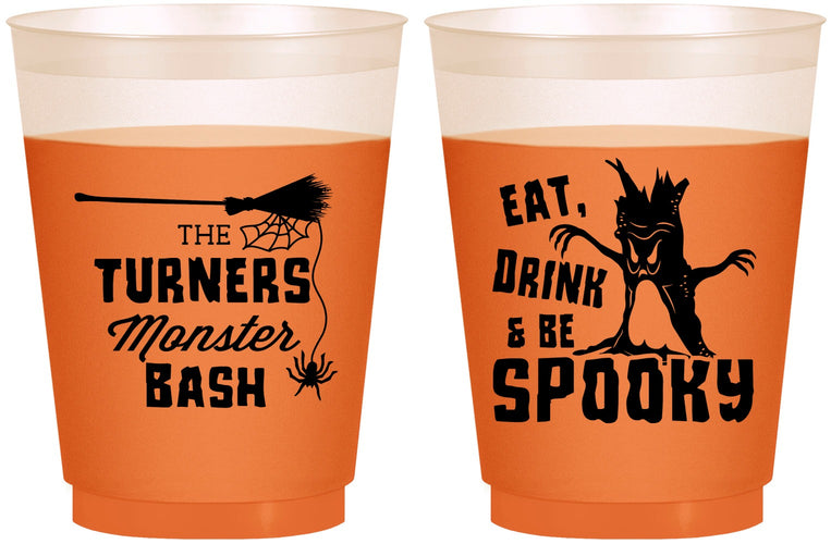 Custom Halloween 16 oz Color Changing Frosted Cups - Eat Drink Be Spooky | 250077
