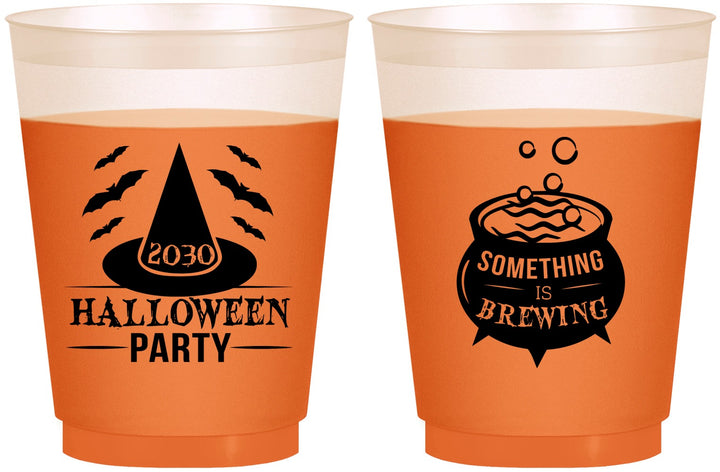 Custom Halloween 16 oz Color Changing Frosted Cups - Witch | 250085