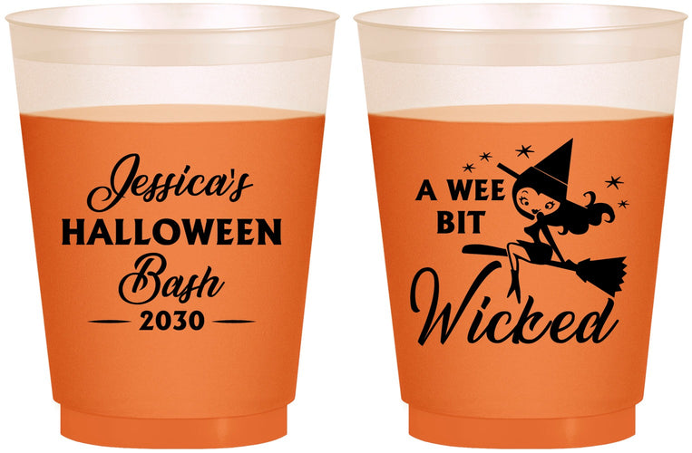 Custom Halloween 16 oz Color Changing Frosted Cups - Witch | 250091