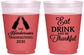 Custom Thanksgiving 16 oz Color Changing Frosted Cups - Eat Drink Thankful | 260001