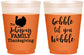 Custom Thanksgiving 16 oz Color Changing Frosted Cups - Gobble Til You Wobble | 260004