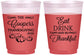 Custom Thanksgiving 16 oz Color Changing Frosted Cups - Eat Drink Thankful | 260009