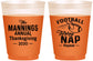Custom Thanksgiving 16 oz Color Changing Frosted Cups - Football Turkey | 260012