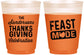 Custom Thanksgiving 16 oz Color Changing Frosted Cups - Feast Mode | 260019