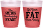 Custom Thanksgiving 16 oz Color Changing Frosted Cups - Fat Pants Ready | 260045