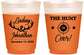 Custom Wedding 16 oz Color Changing Frosted Cups - The Hunt Is Over | 266