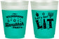 Custom Hanukkah 16 oz Color Changing Frosted Cups - Lets Get Lit | 270022
