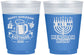 Custom Hanukkah 16 oz Color Changing Frosted Cups - Menorah | 270028