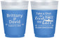 Custom Wedding 16 oz Color Changing Frosted Cups - Take A Shot We Tied The Knot | 277