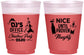 Custom Christmas 16 oz Color Changing Frosted Cups - Naughty Or Nice | 280000