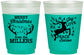 Custom Christmas 16 oz Color Changing Frosted Cups - Reindeer | 280003