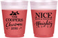 Custom Christmas 16 oz Color Changing Frosted Cups - Naughty Or Nice | 280008
